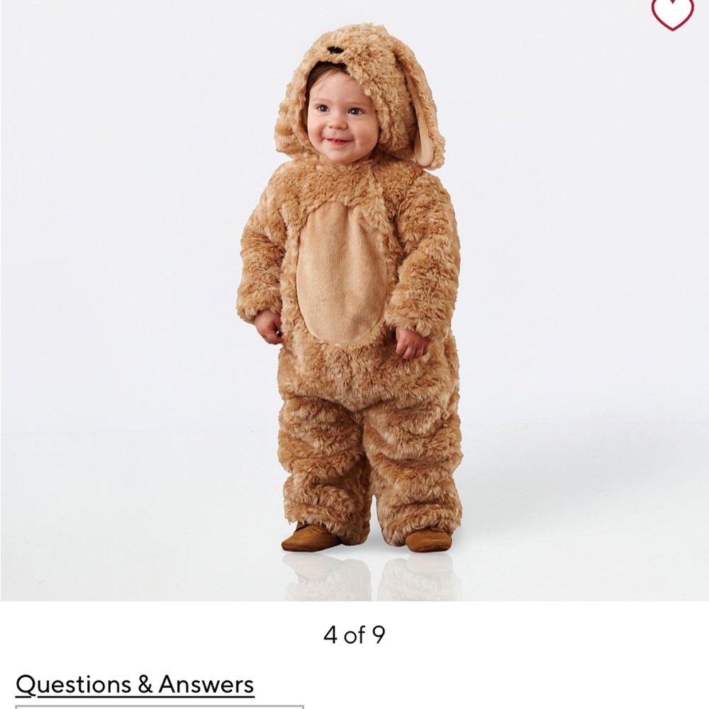 Pottery Barn Labradoodle Costume 12-24 months
